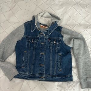 Levi Jean Sweatshirt Jacket size XL